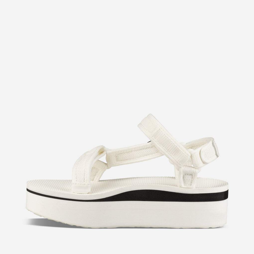 Teva Women's Flatform Universal Mesh Print Bright White Sandal - Image 3