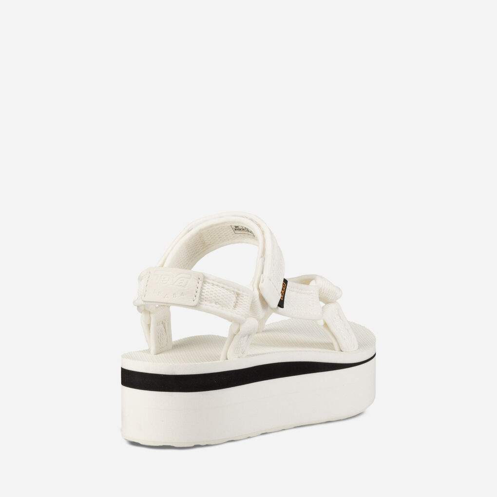 Teva Women's Flatform Universal Mesh Print Bright White Sandal - Image 4