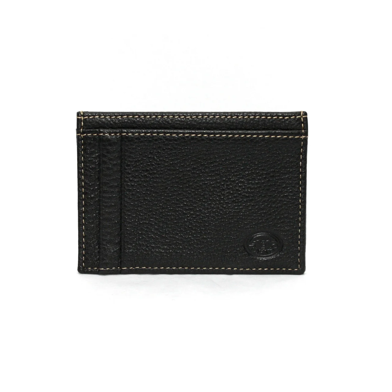 Torino Tumbled Glove Leather ID Card Case Black