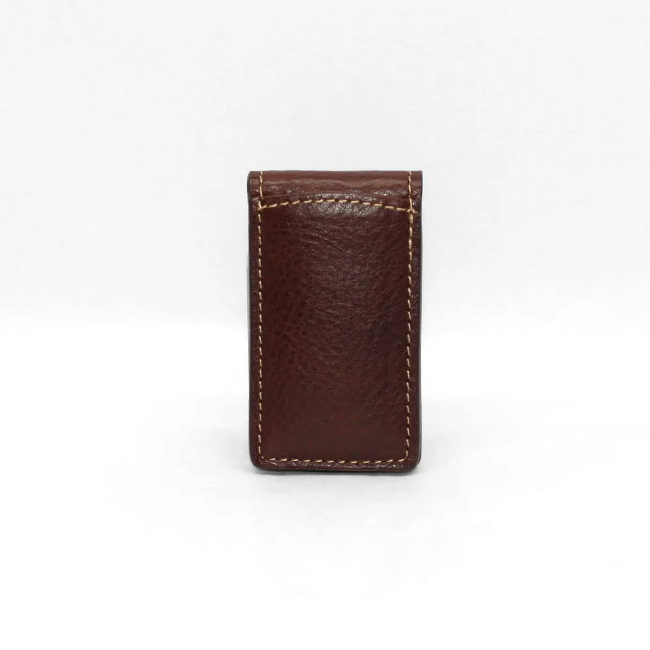 Torino Tumbled Magnetic Money Clip Brown