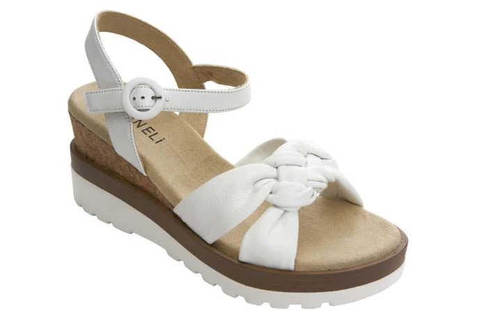 Vaneli Clew Shell White Nappa
