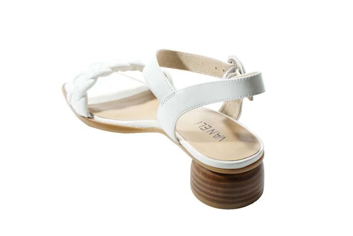 Vaneli Women’s Kalee White Woven Nappa Combo - Image 5