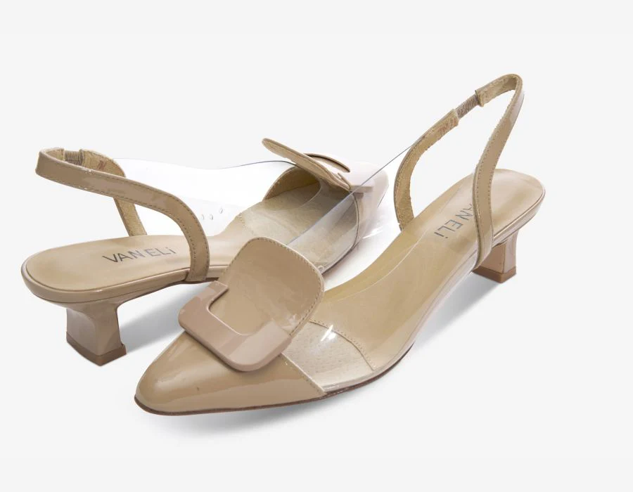 Vaneli Women's Tamira Light Taupe Patent - Image 3