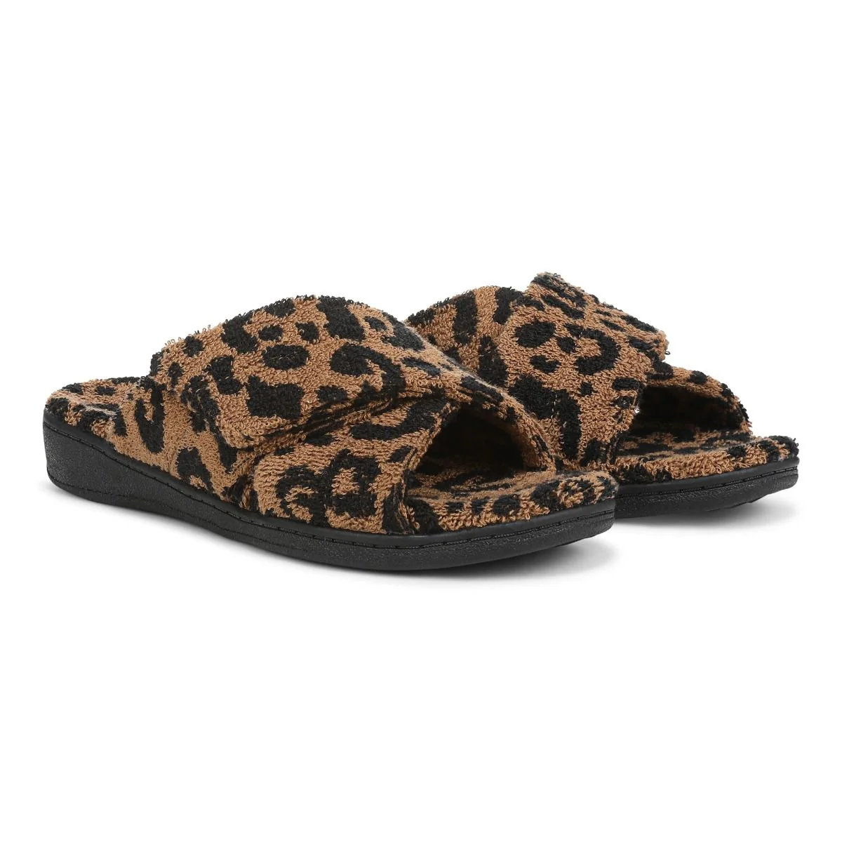 Vionic Women's Relax II Brown Leopard Terry - Image 7