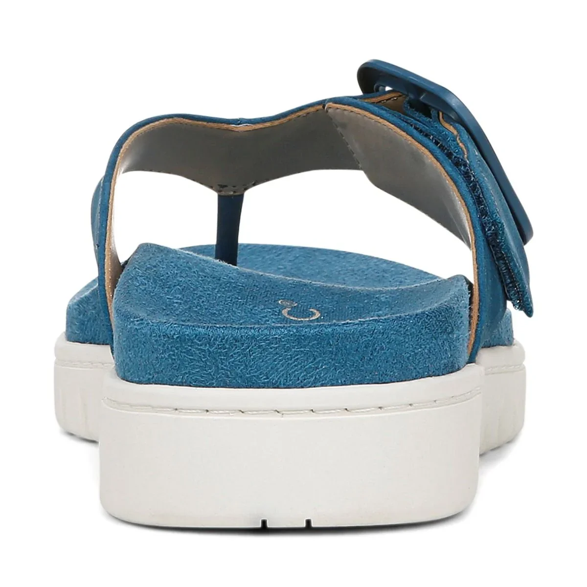 Vionic Women's Uptown Marin Toe Post Sandal Celestial Teal Nubuck - Image 4