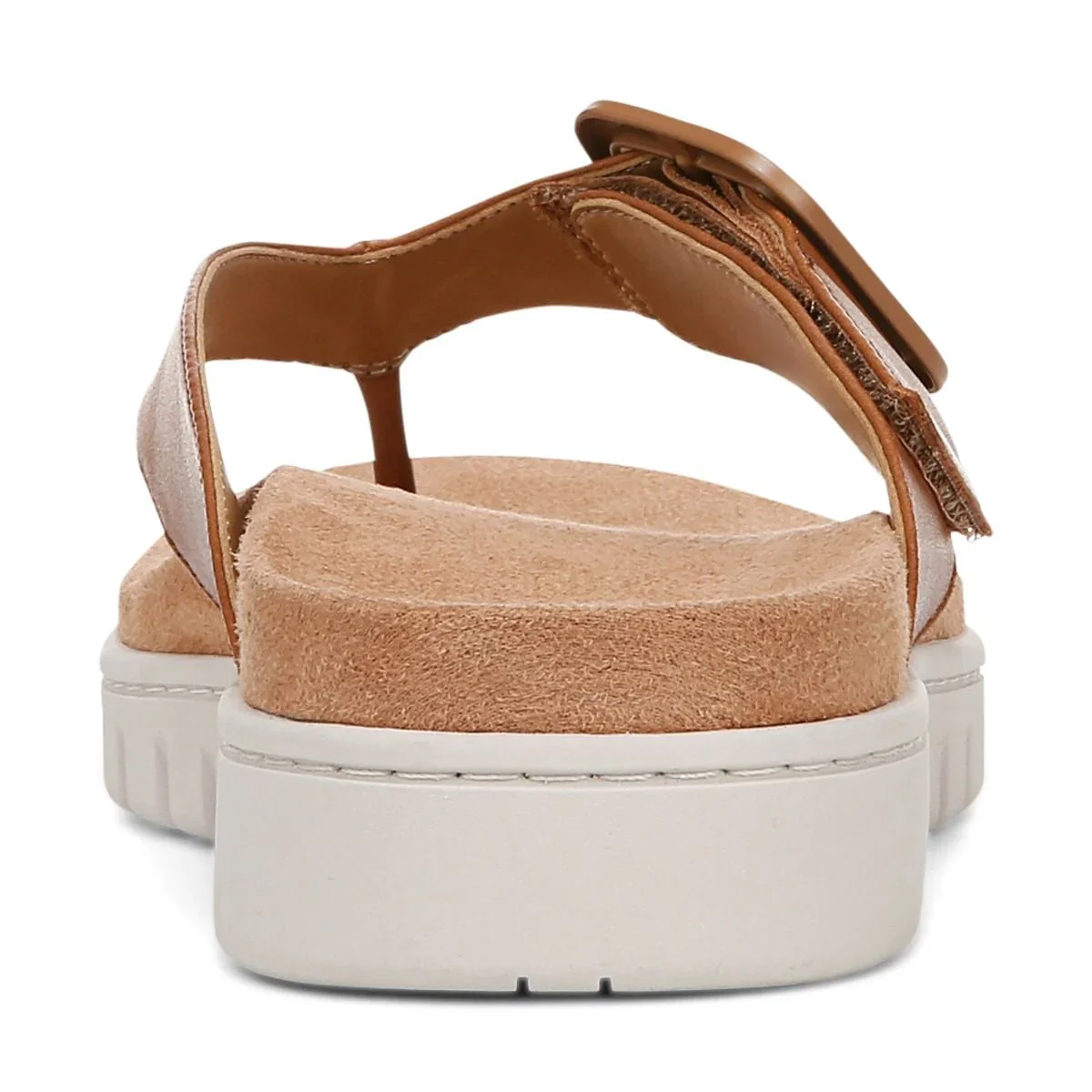 Vionic Women's Uptown Marin Toe Post Sandal Tan Leather - Image 4