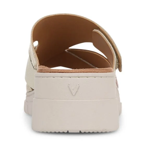 Vionic Women's Uptown Sunset Wedge Sandal Tan Gold Leather - Image 5